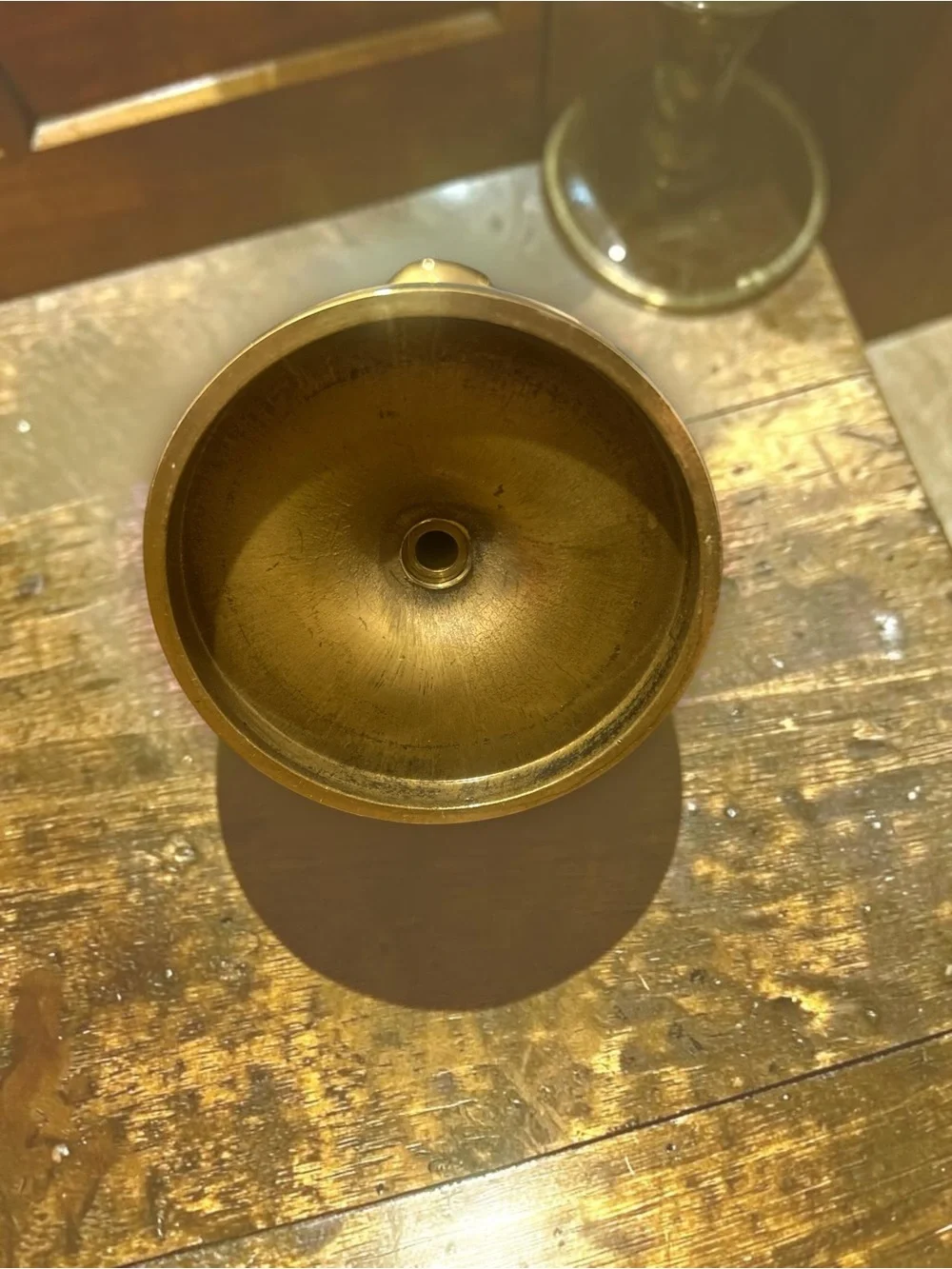 Vintage Solid Brass Candlestick Holder 7” English Colonial Taper Candle